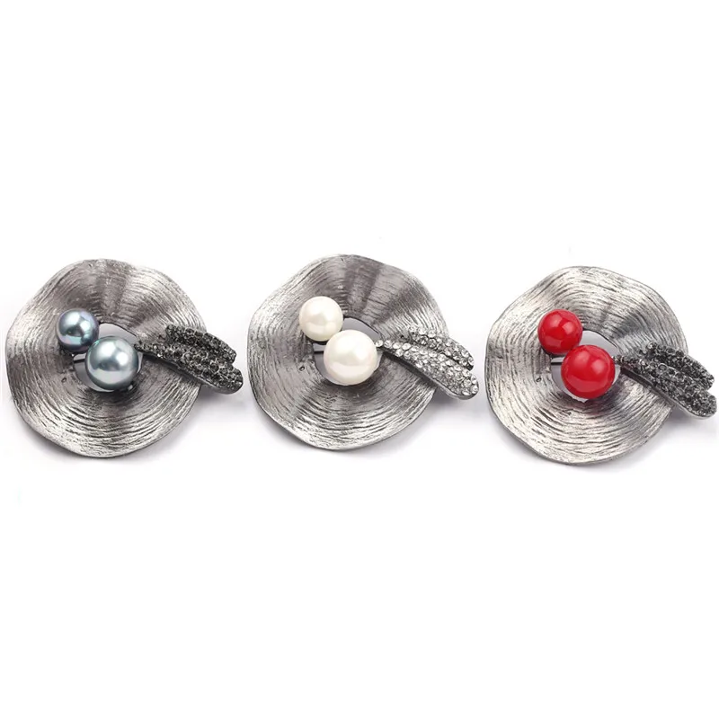 Винтажные броши для шляпы с имитацией жемчуга женщин булавка на лацкан