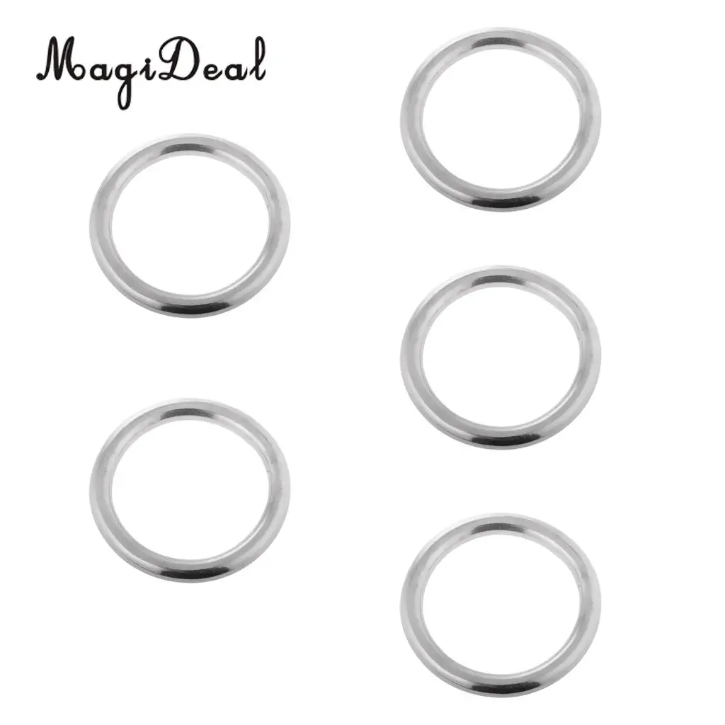 Сварное кольцо MagiDeal 5 x из нержавеющей стали 304 круглые кольца для КАЯКОВ