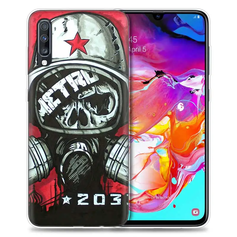 04 Метро 2033 чехол для samsung Galaxy A50 A70 A80 A60 A40 A30 A20 A10 M40 M30 M20 M10 A6 A8 плюс чехол для телефона из ТПУ с отделением для карт - Цвет: 04