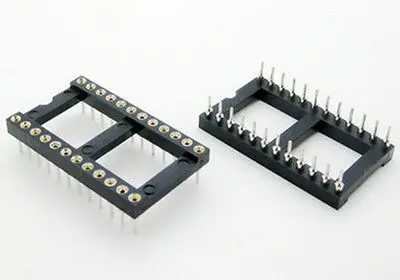 20 шт. 24-контактный Круглый адаптер DIP IC для гнезда широкий шаг разъем 2 54 мм |