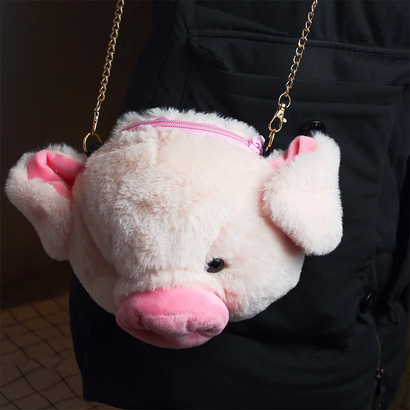 Millffy 18 см * 20 Kawaii Pig плюшевая сумка на плечо мягкие игрушки голова свиньи кошелек