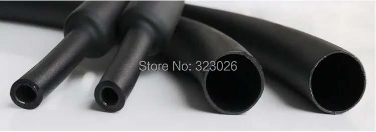 shrink tube Black with Glue double-wall Environmental Insulation Waterproof seal 3 times headphone plug wire | Электроника