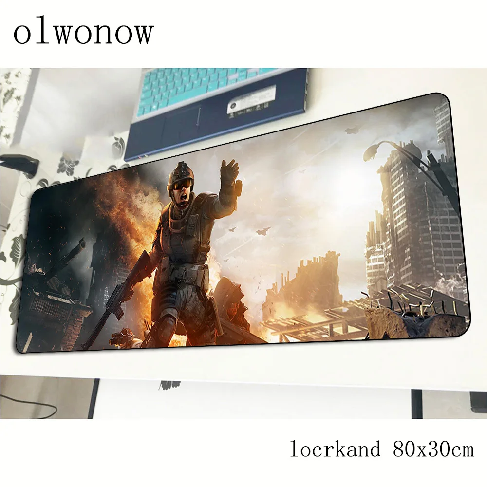 Красивый игровой коврик для мыши warface 80x30 см большой властный компьютерный