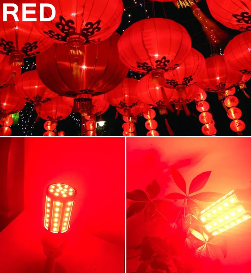 Красный/зеленый/синий/розовый цветная светодиодная лампа e27 AC110V 220 V 230 240 E40 E27 5 Вт 10