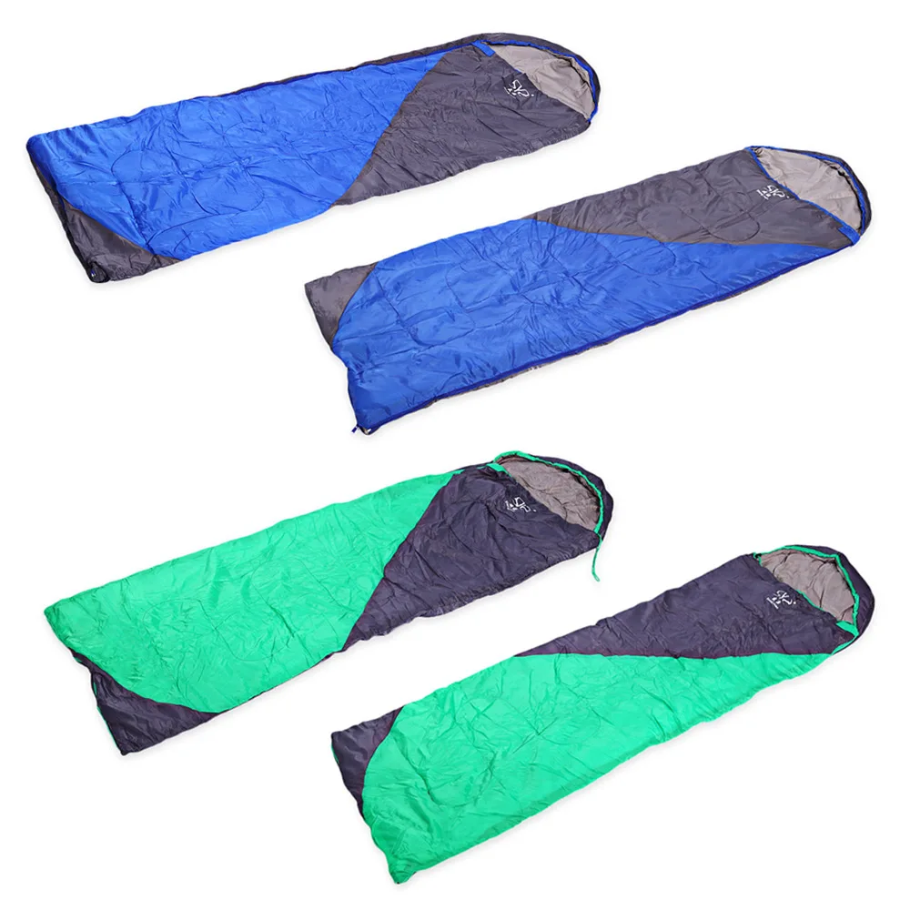 Многофункциональный термостойкий спальный мешок конверт с капюшоном для