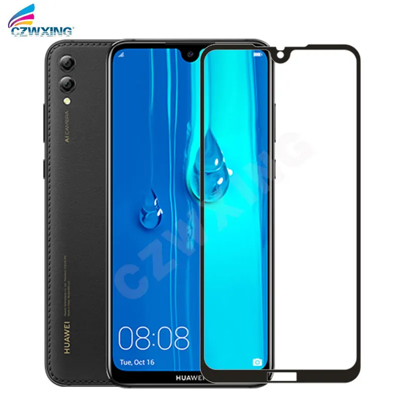Закаленное стекло для Huawei Y Max Защита экрана Ymax полное покрытие стеклянная