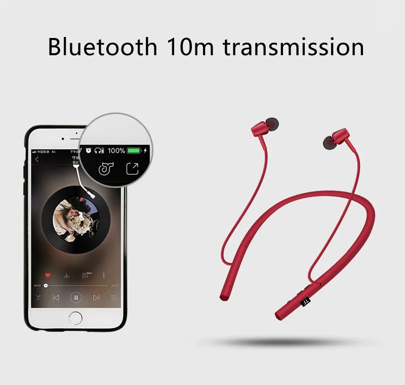 BGreen спортивные наушники с Bluetooth, Беспроводная стереогарнитура, Спортивная гарнитура, поддержка карт TF, Воспроизведение нескольких подключений, индикация мощности