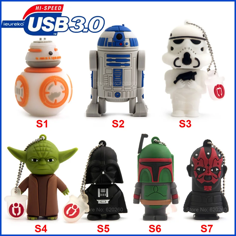 Флеш накопитель USB 3 0 64 Гб! Usb 3.0 флеш Звездные войны 8 ГБ/16 ГБ/32 ГБ usb флэш карта