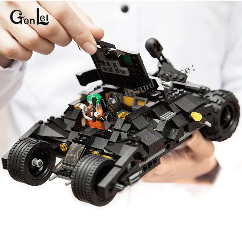 Новые Строительные блоки 7116 Бэтмобиль tumbler истребитель Танк военный корабль совместим с крупными брендами 7784 Супер Герои кубики «Бэтмен»