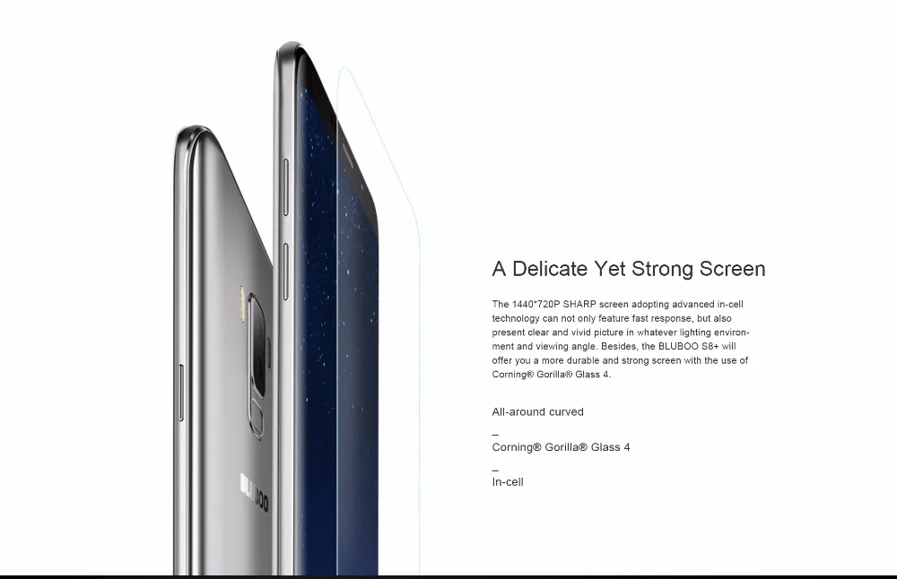 Смартфон Bluboo S8 Plus MTK6750T, четыре ядра, 4 Гб+ 64 ГБ, мобильный телефон Android, 6,0 дюймов, сенсорный экран, двойная камера, мобильный телефон, touch ID