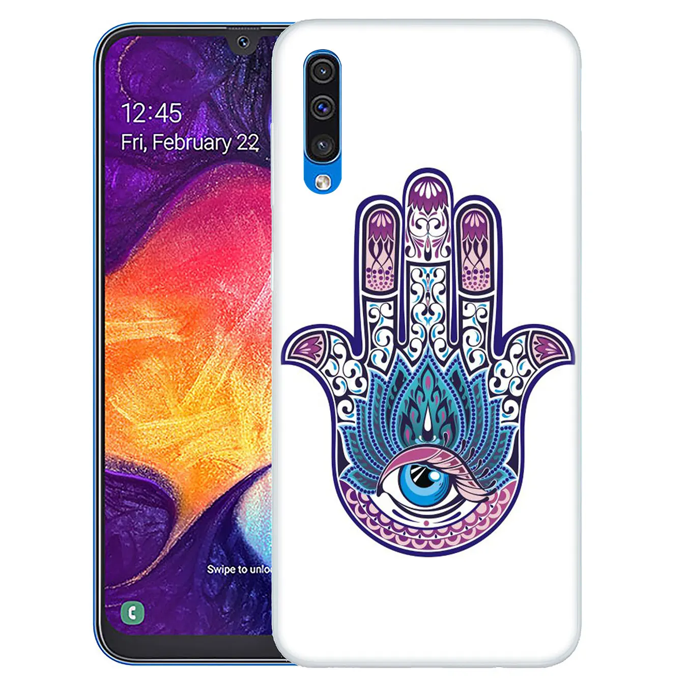 Чехол для телефона Lavaza Хамса ручной амулет Psychedelic Samsung Galaxy A10 A20 A30 A40 A50 A60 A70 M40 M30 M20 M10