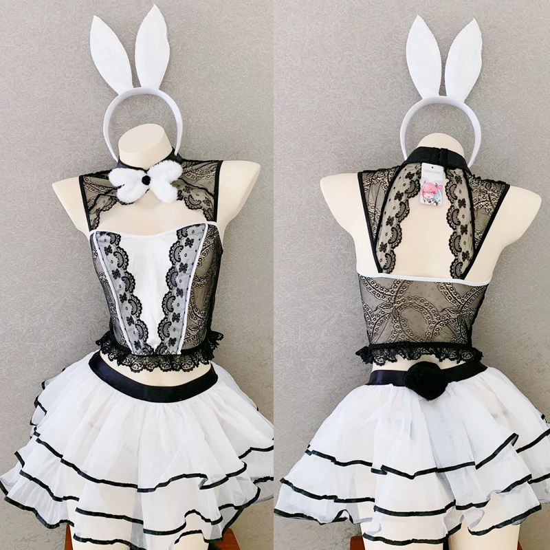5 шт./партия эротическая одежда для девочек с милым кружевом и кроликом