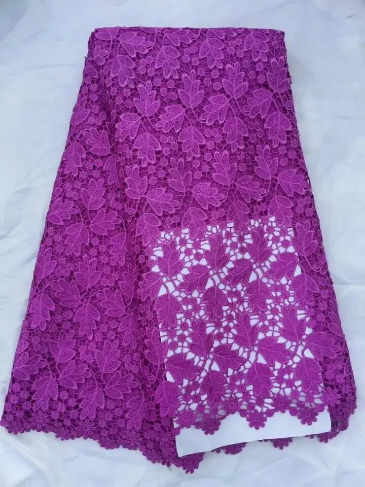 5 ярдов/шт. цветочный рисунок африканский гипюр кружевная вышивка
