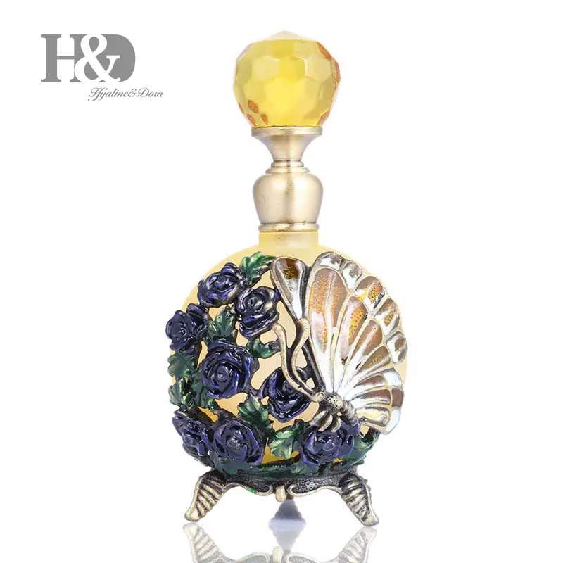 H & D 25 мл Bejeweled Бабочка и цветы флакон духов кристально пустые многоразовые