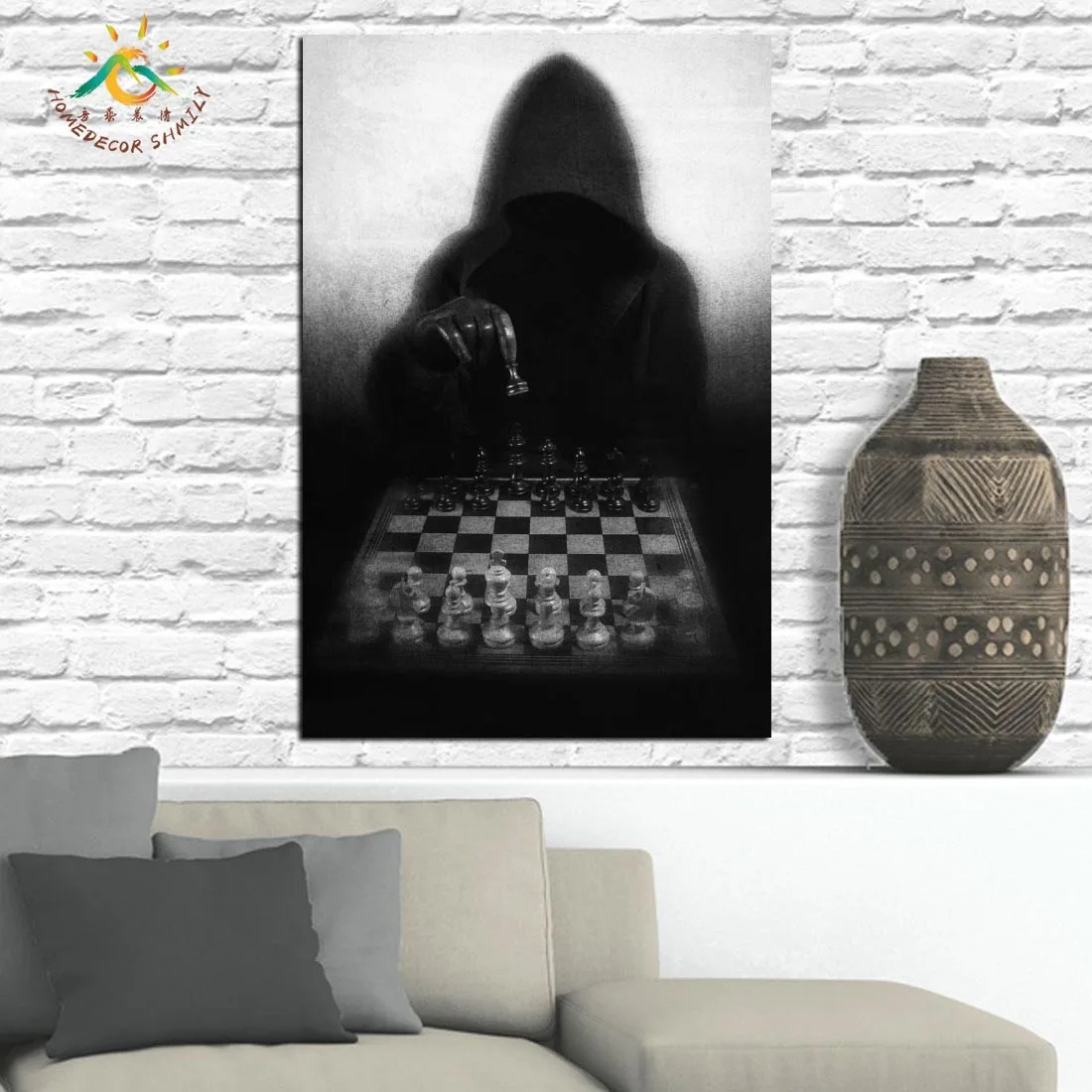 Цифровое художественное настенное украшение настенный постер из массива дерева