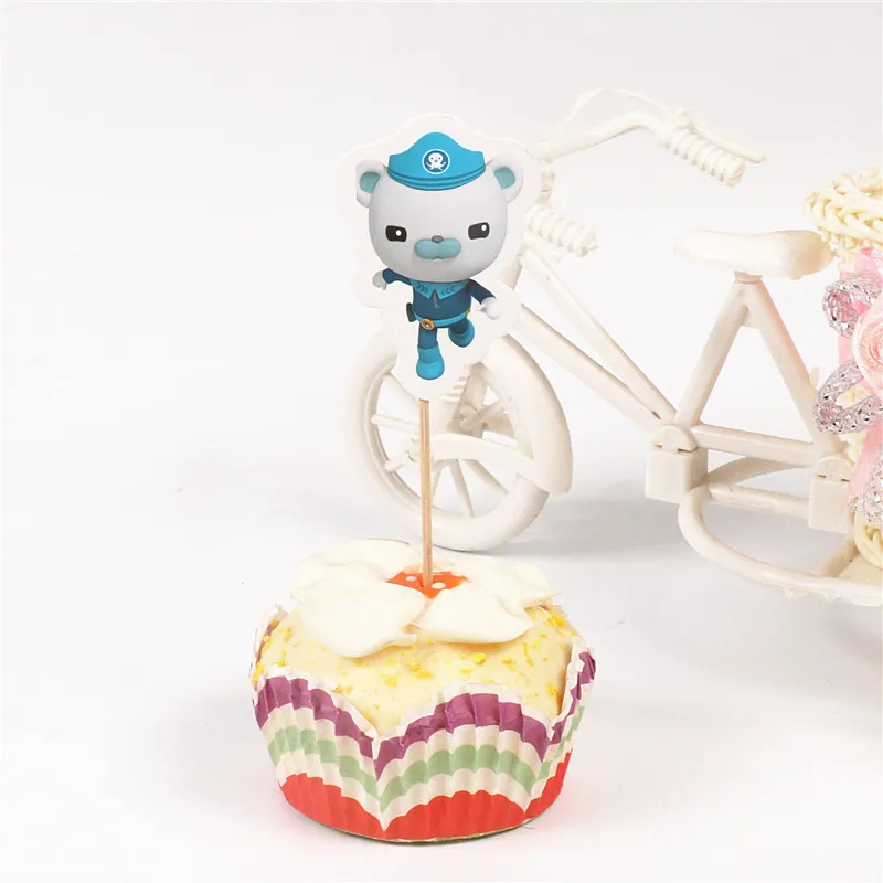 24 шт. octonauts капитан барнакс квазий песо конфеты бар кекс pick Беби Шауэр детский