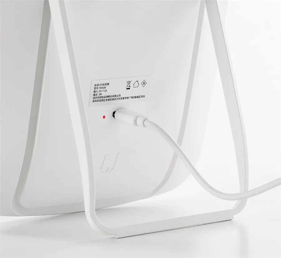 xiaomi Mijia Умный интеллектуальный портативный косметический зеркальный Настольный светодиодный светильник, портативный складной светильник, зеркальный столик для общежития