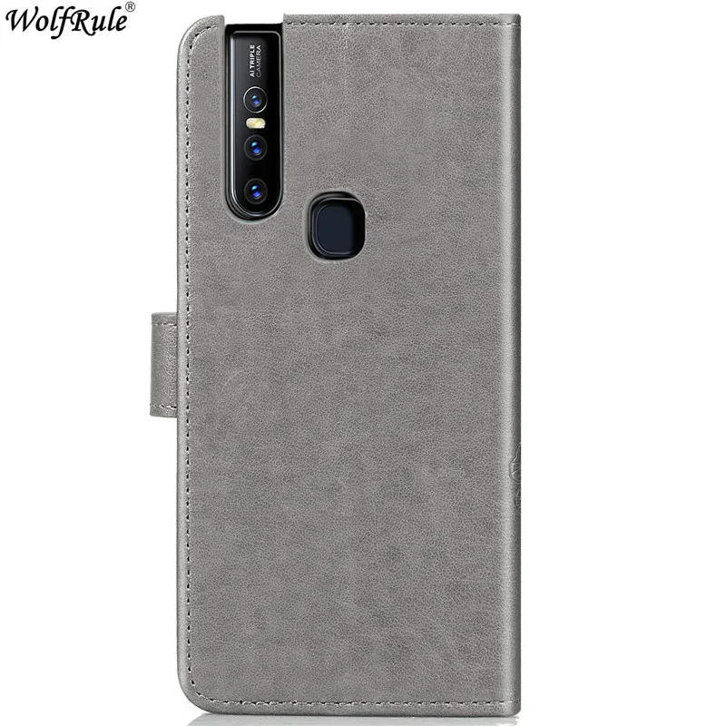 Чехол Vivo S1 Pro V15 чехол с откидной крышкой из искусственной кожи и ТПУ чехол-кошелек