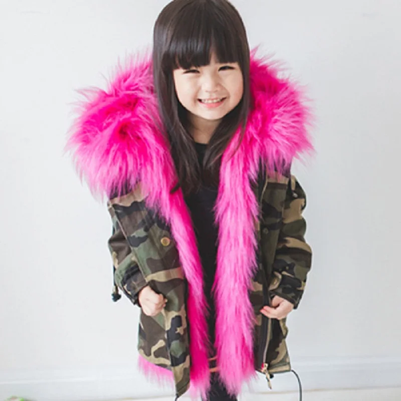 JKP autumn and winter children's imitation fur coat boys fox hair liner baby school to overcome FPC-35 | Детская одежда и