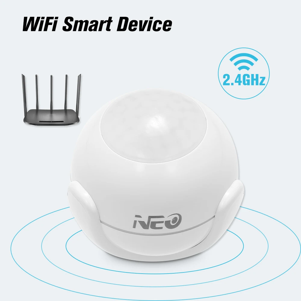 NEO WiFi PIR датчик движения интеллектуальная домашняя сигнализация супер мини форма