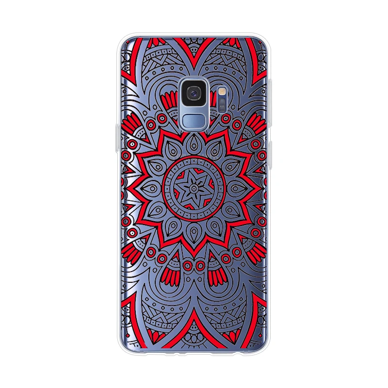 ciciber For Samsung Galaxy S9 S8 S7 S6 S5 Edge Plus S10 S10e S10+ Phone Cases Note 10 9 8 5 4 3 Soft TPU Mandala |