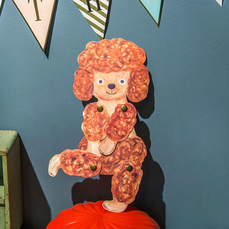 1 шт. креативная 3D карта в форме кошки/собаки с конвертом поздравительная