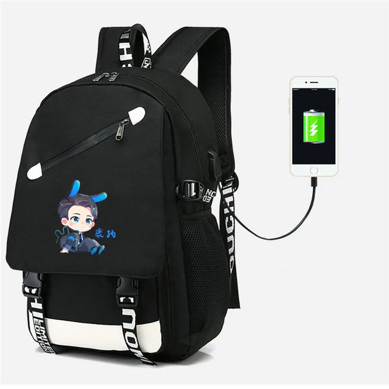 Детройт станьте человеком рюкзак rk800 USB Сумка Наплечная дорожная школьная сумка