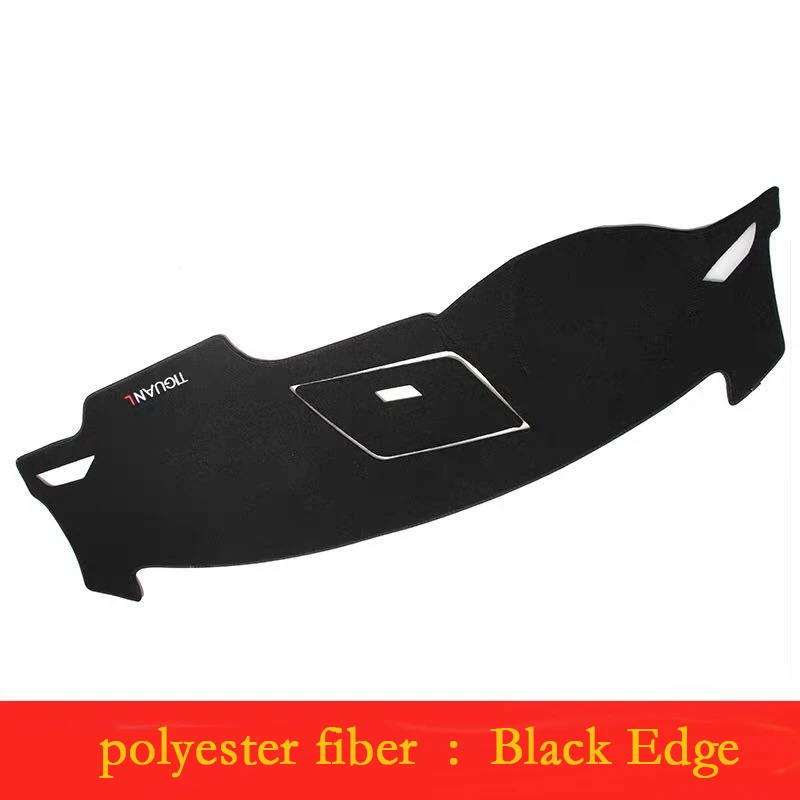 Polyester - Black Для Volkswagen Tiguan L Солнцезащитная Накладка коврик для приборной панели коврик для салона автомобиля центральная консоль - Название цвета: Polyester - Black