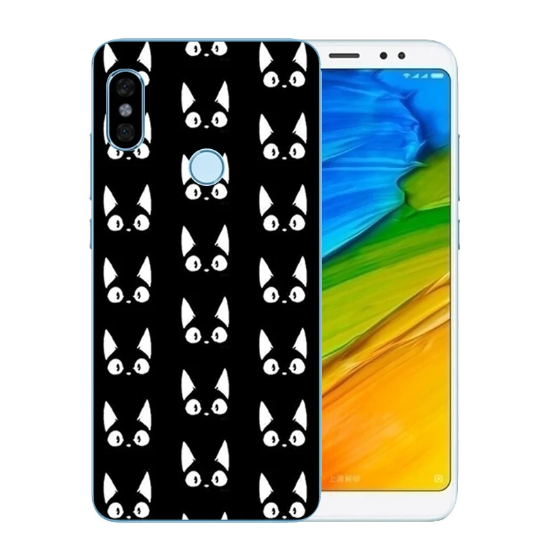 Чехлы для телефонов Xiaomi Redmi Note 5 Pro чехол с рисунком кошки удачи Матовый Прозрачный