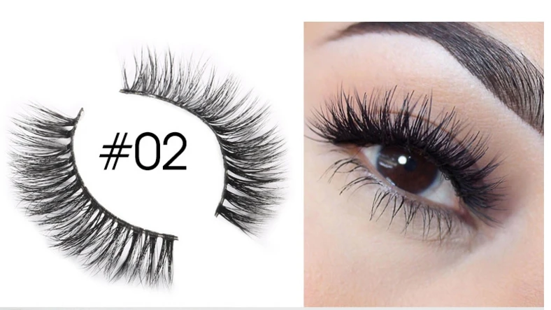3D02 Clotobeauty натуральные накладные ресницы 3D норковые ресницы ручная работа длинные толстые объемные ресницы для наращивания макияжа Eyelashes-3D - Цвет: 3D02