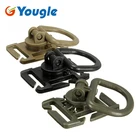 10 шт.лот YOUGLE, вращающаяся на 360 градусов пряжка с D-образным кольцом, ремешок из мягкой ткани, фиксирующий карабин, зажим для рюкзака