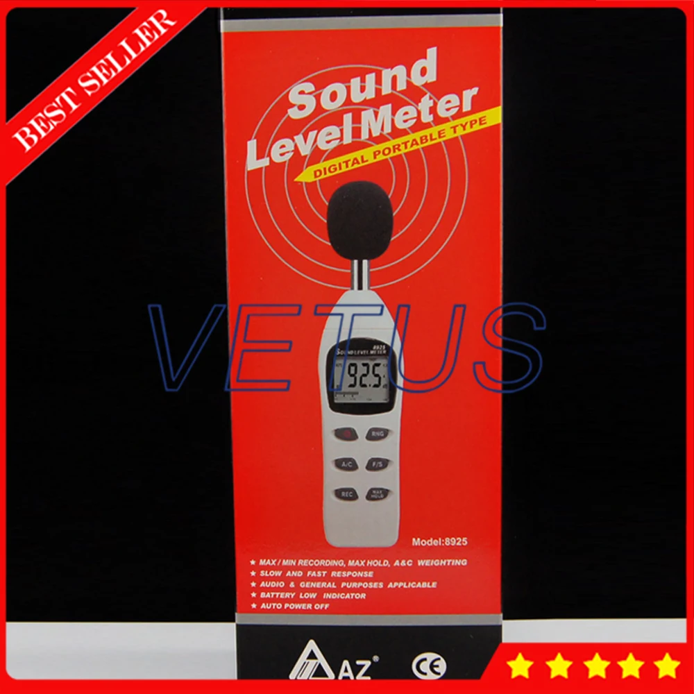 AZ8925 Handheld LCD Digital Sound Level Meter Datalogger Noise Detector Decibel | Инструменты