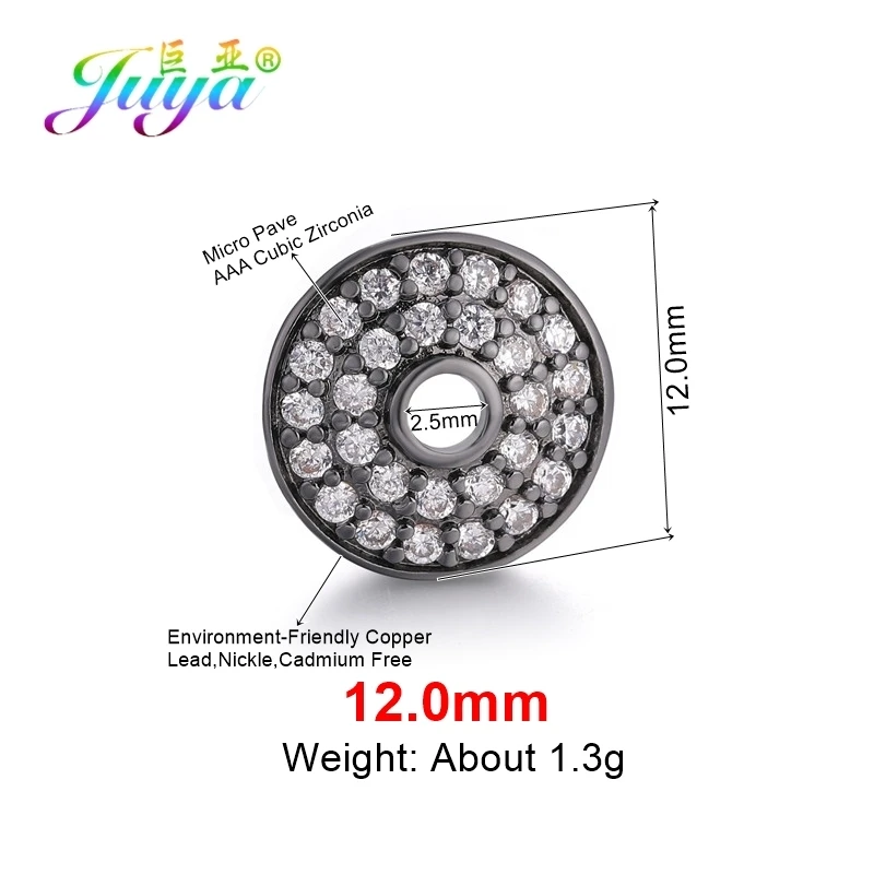 4 Pieces Metal Black Juya, ручная работа, кисточки, серьги, аксессуары 8, 10, 12 мм, украшение, цветок, разделитель, бусины, шапки для рукоделия, для женщин, модное Изготовление ювелирных изделий - Цвет: 4 Pieces Metal Black