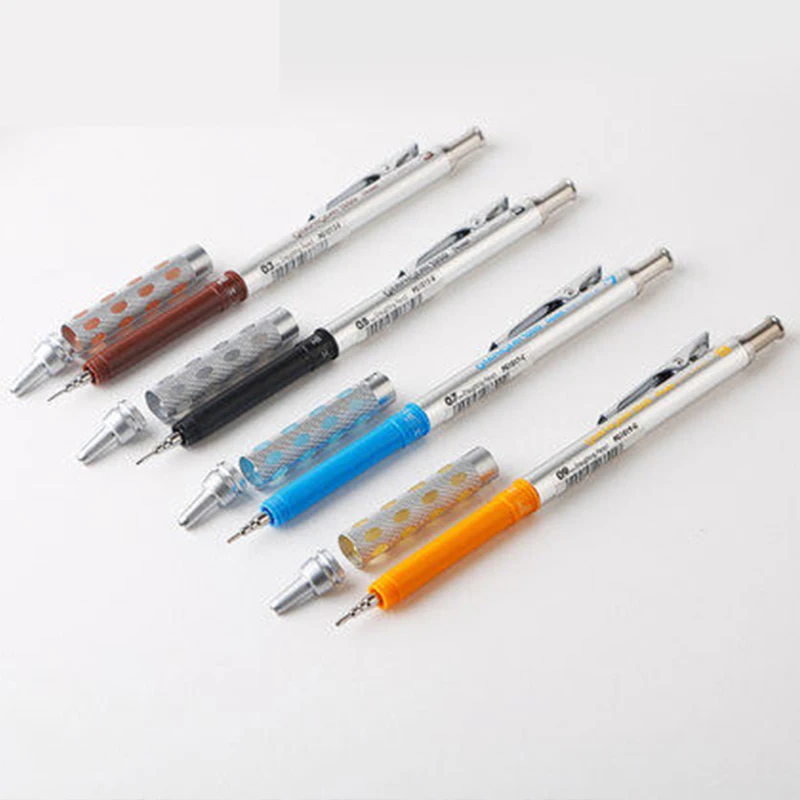 Набор механических чертежных карандашей 4 Pentel GRAPHGEAR 1000 PG1013/15/17/19 (0 3/0 5/0 7/0 9