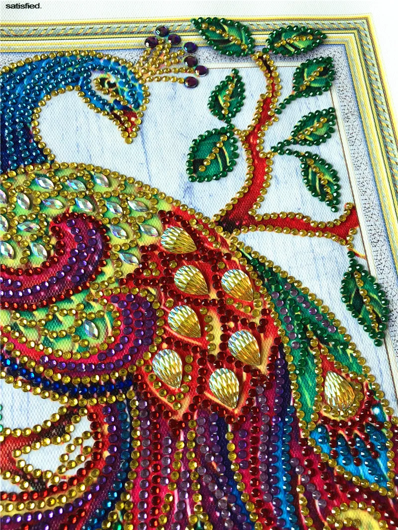 Новое поступление кристальная и специальная форма алмазная вышивка «Павлин», 5D, алмазная живопись, вышивка крестиком, алмазная живопись DIY