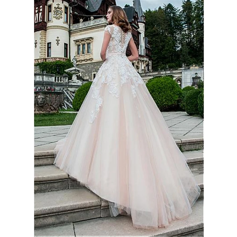 Свадебные платья LORIE из фатина женское пляжное платье с рукавом крылышком для