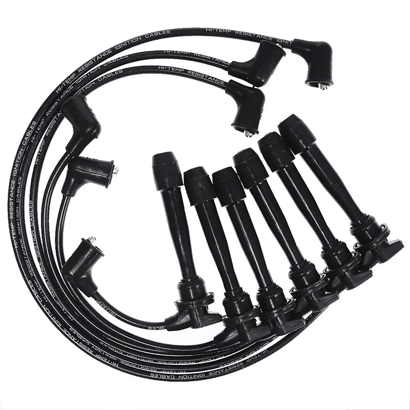 6Pcs Ignition Plug Wire Set For Hyundai Tiburon Sonata Santa Fe Kia Magentis Optima 2.7L V6 09015 3878 | Автомобили и мотоциклы