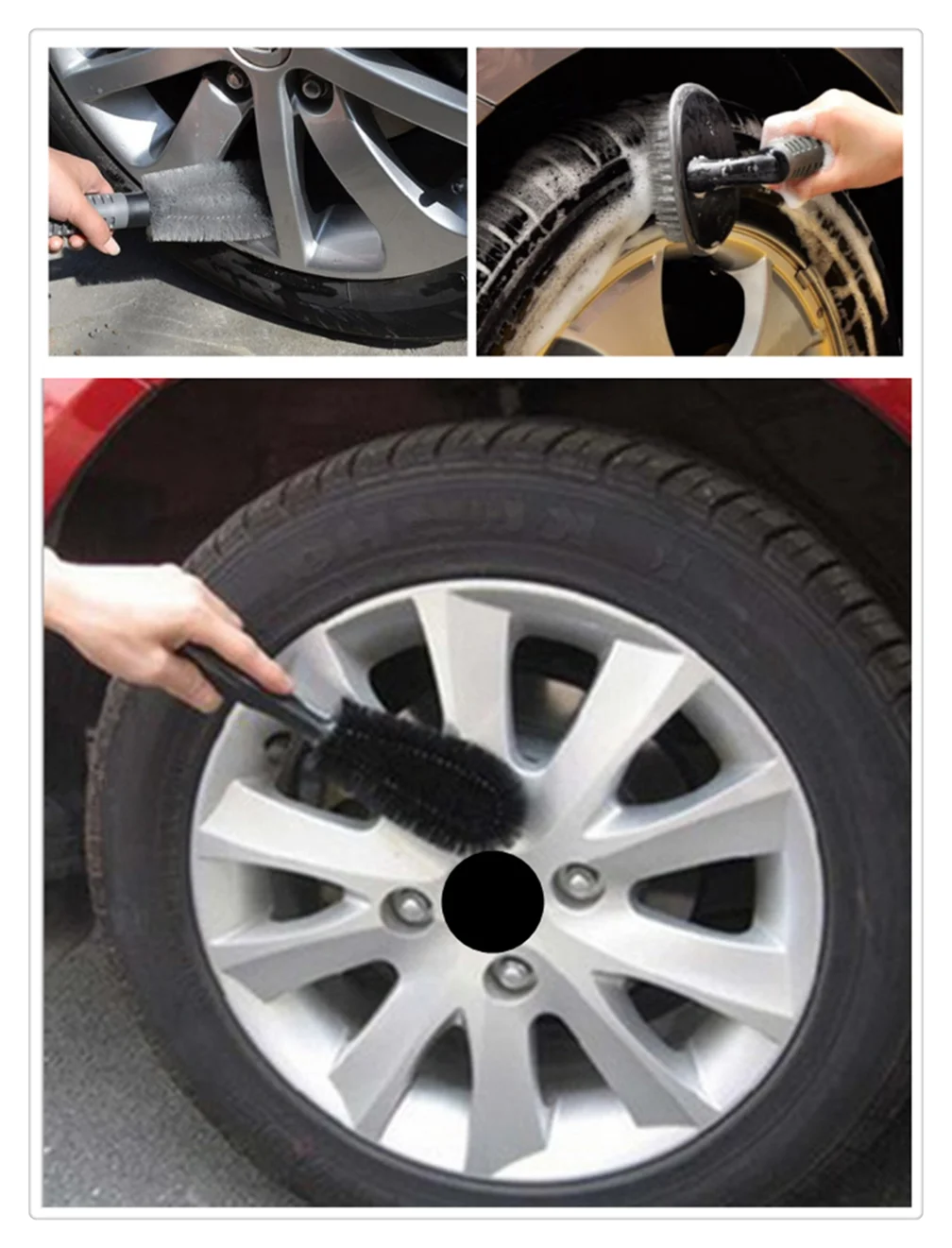 Для автомобилей и мотоциклов колесо очистки концентратор шины обод скраб щетка