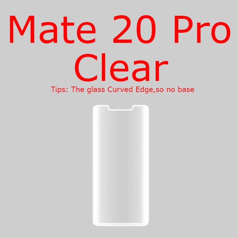 Mate 20 Pro Clear Закаленное стекло для huawei P30 Pro, защита экрана, полностью изогнутые края, Защитное стекло для huawei Nova 4e P30 Lite mate 20 Pro - Цвет: Mate 20 Pro Clear