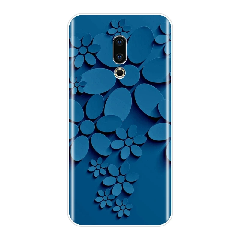 Задняя крышка для Meizu 15 Lite 16 Plus 16th 16x мягкий силиконовый фиолетовый чехол телефона