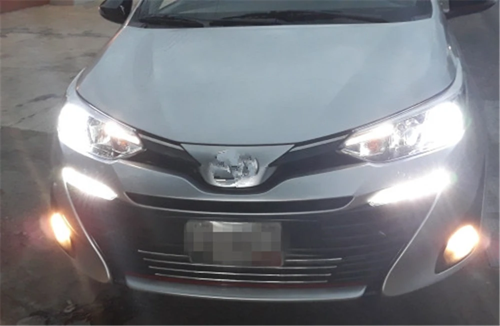 CSCSNL для Toyota Yaris желтое реле поворотного сигнала водонепроницаемый 12 В Автомобильный светодиодный DRL Светодиодный дневной ходовой светильник Дневной светильник