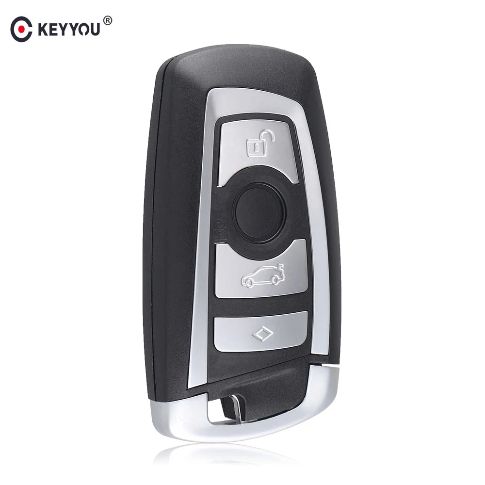 KEYYOU 10 шт./лот 4 кнопки смарт ключ дистанционный для BMW F CAS4 5 серии 7 чехол|Ключ от