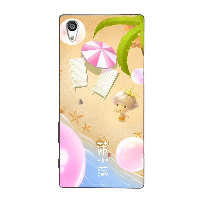 cute Sunshine boy boat travel Seed watermelon TPU soft case Cover For Sony Xperia E3 E5 M2 4 5 T3 X XA1 XZ Premium shell Coque |