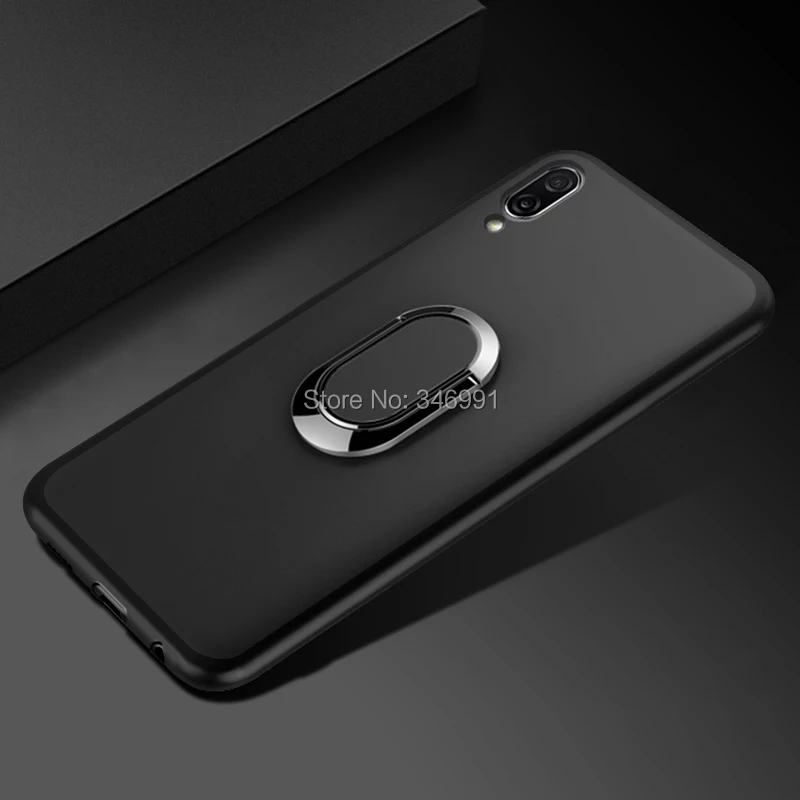 umidigi one max case luxury onemax 6 3 inch soft black silicone magnetic car holder ring coque for umidigi one max phone cover free global shipping