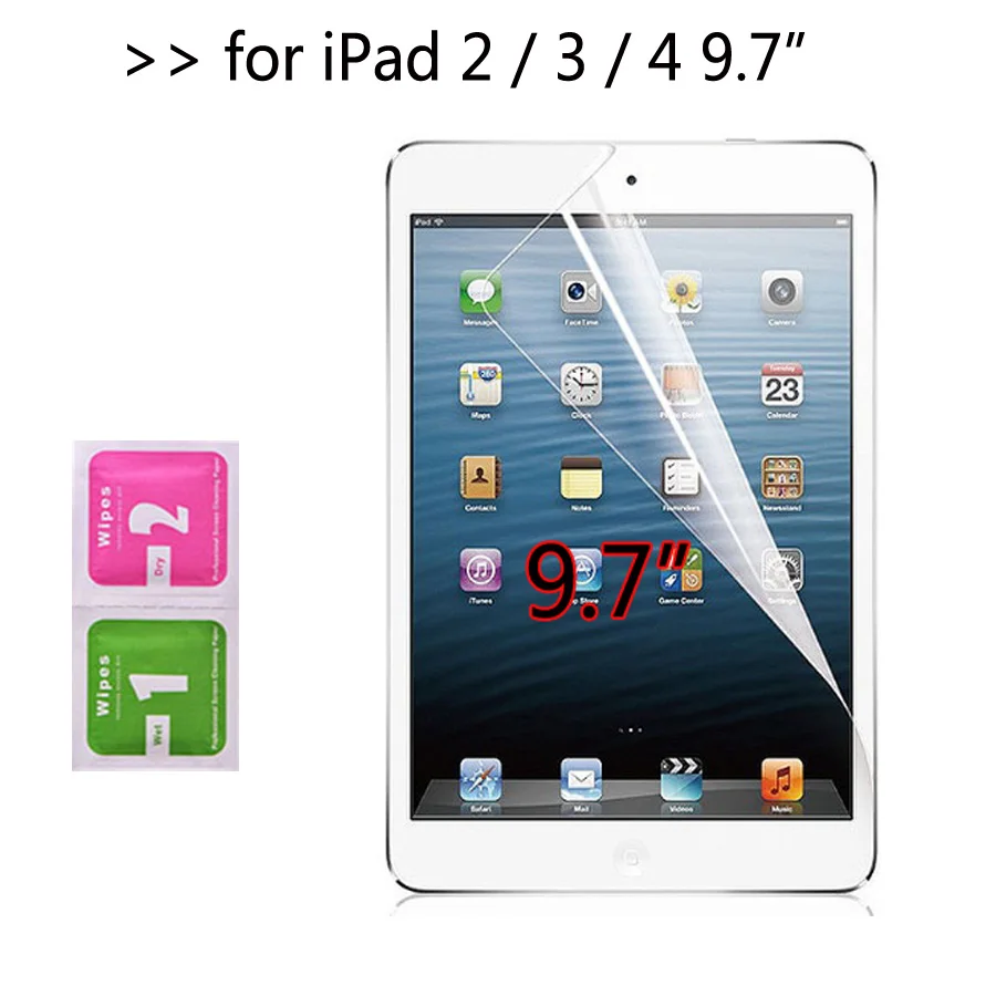 Прозрачная мягкая ультратонкая Защитная пленка для Apple iPad 2 3 4 / iPad2 iPad3 iPad4 9 7