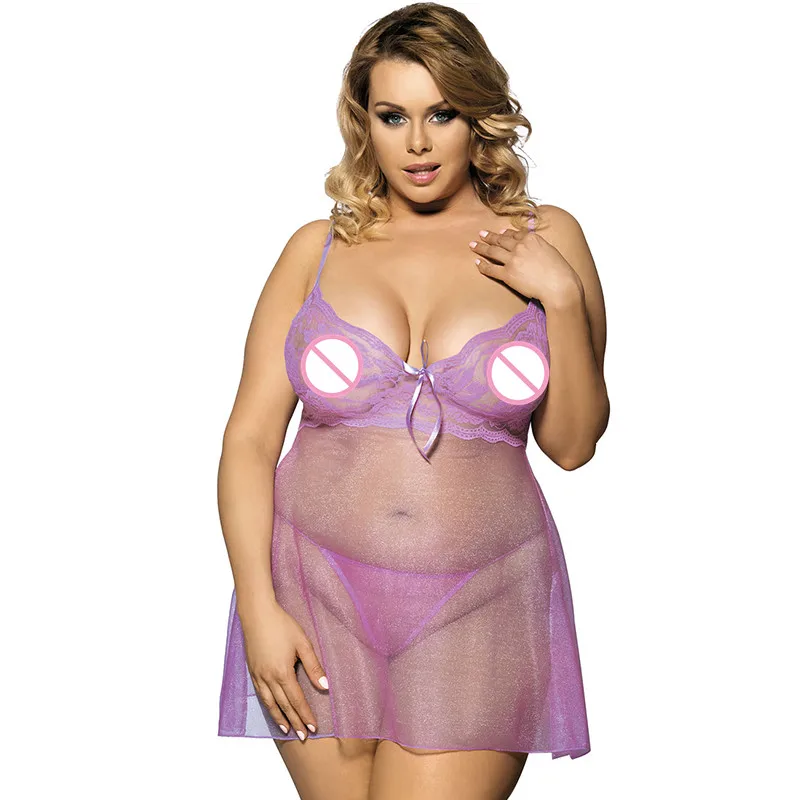 Comeondear, сексуальное платье, сексуальное нижнее белье,, Lenceria Baby Doll, сексуальное женское белье, RB80199, светильник, фиолетовый, Холтер, Langeri, сексуальное, эротическое - Цвет: Лаванда