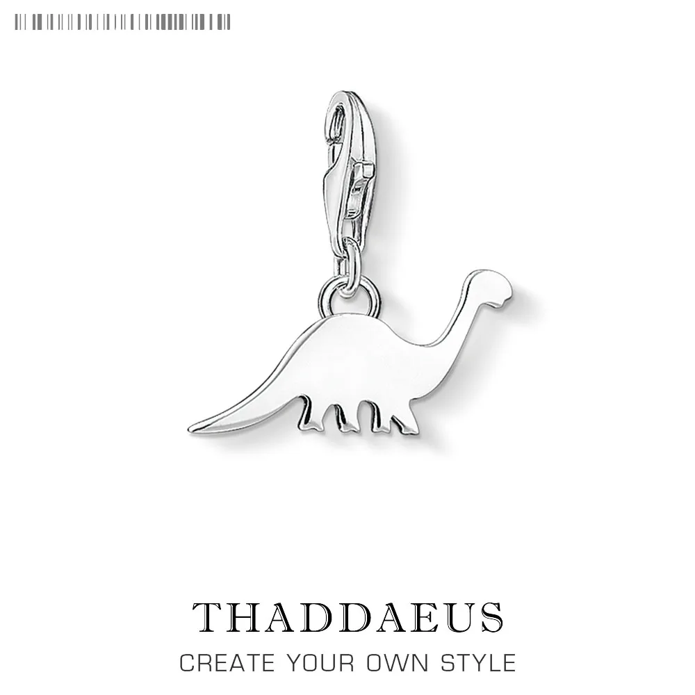 

Dinosaur Charm For Women Men Trendy 925 Sterling Silver 2019 Summer Jewelry Fit Bracelet Necklace Phone Chain Keyring Pendant