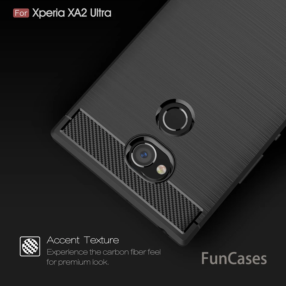 Чехол для sony XA3 Ultra чехол из углеродного волокна Xperia XA1 XZ2 Premium XZ4 компактный