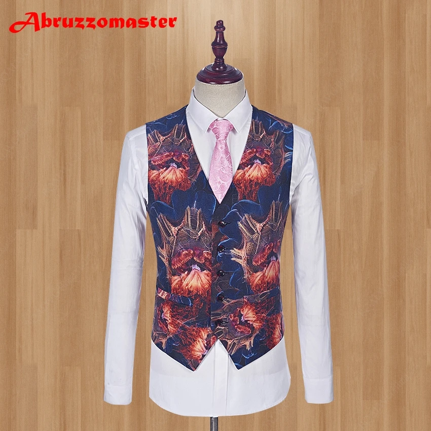 Сценическая одежда Slim Fit Жених смокинги мужские костюмы мужской костюм мужские свадебные костюмы для мужчин Пром смокинг(куртка+ жилет+ брюки