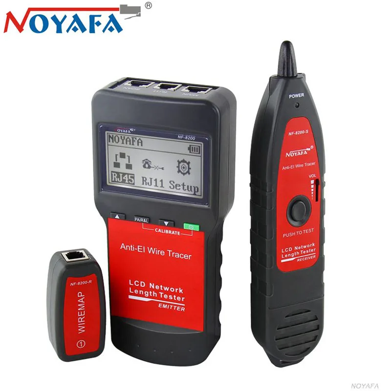 Noyafa NF-8200 Профессиональный сетевой кабель LAN тестер телефонный провод трекер для UTP STP RJ45 RJ11 Диагностика Tone Tracer